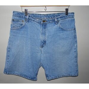 Carhartt Jean Shorts Men's 38 Blue Denim Workwear Relaxed Fit – Used